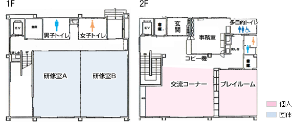 日野南コミュニティハウスフロアマップ